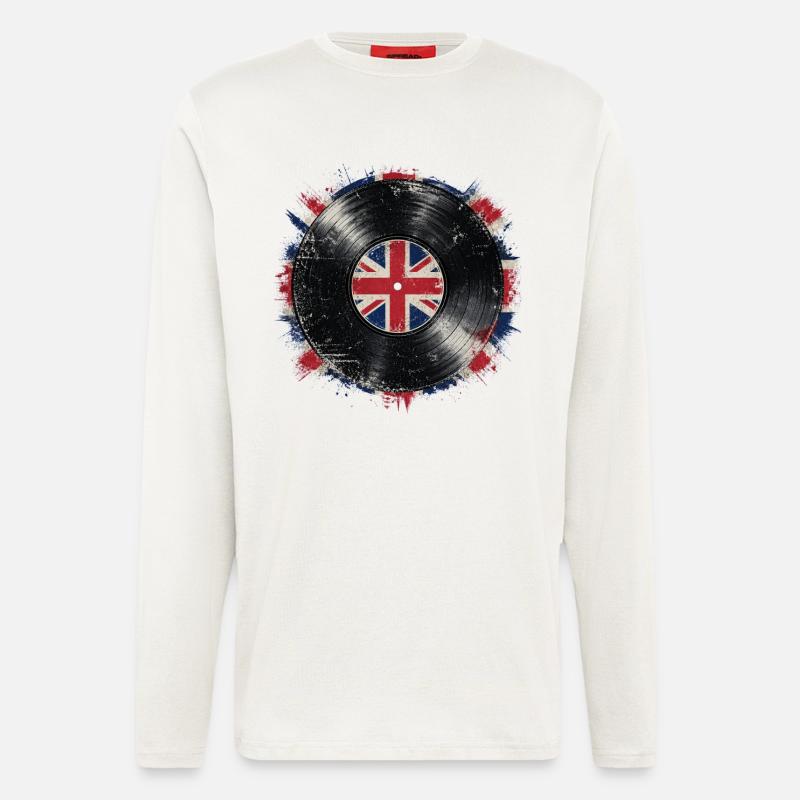 British Vinyl Flag - Longsleeve - made by SPREAD  - OFF WHITE