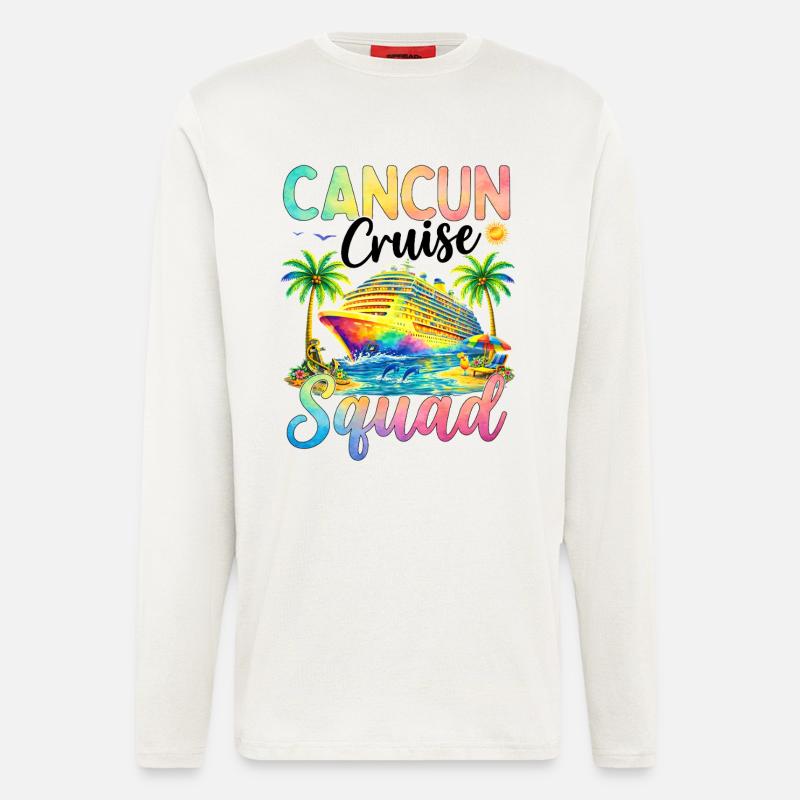 Cancun Cruise Squad - Langarmshirt - made by SPREAD - OFF WHITE