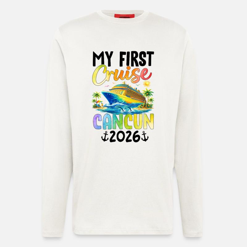 My First Cruise Cancun 2026 - Langarmshirt - made by SPREAD  - OFF WHITE