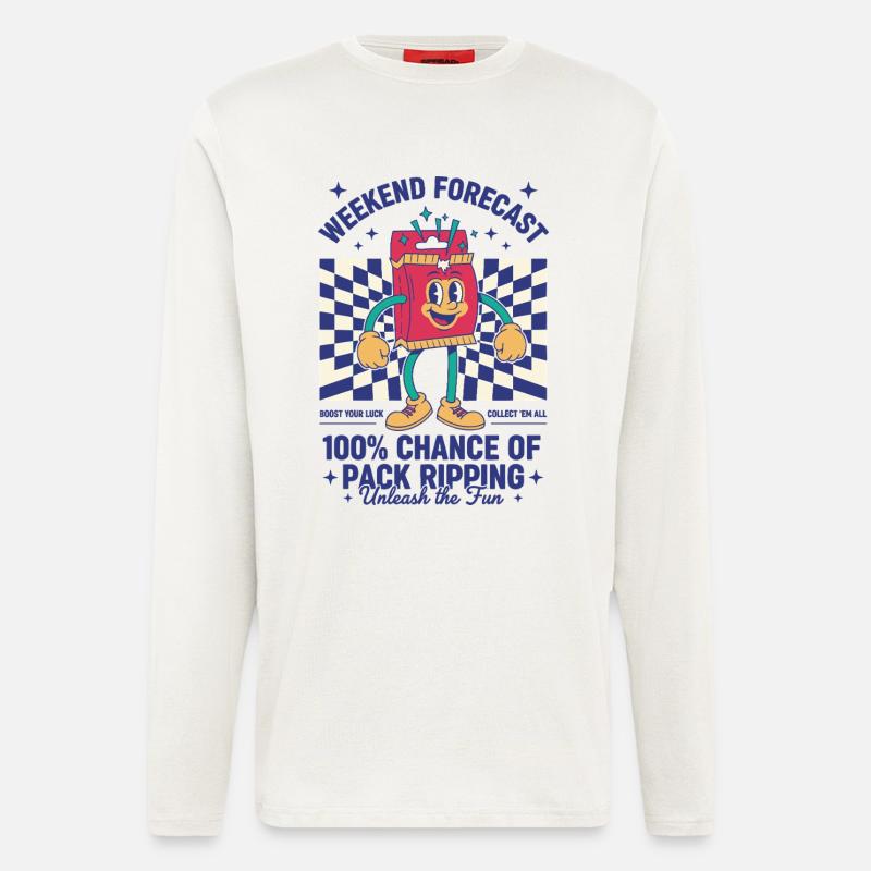 Wochenendprognose: 100-prozentige Chance auf Pack - Langarmshirt - made by SPREAD  - OFF WHITE