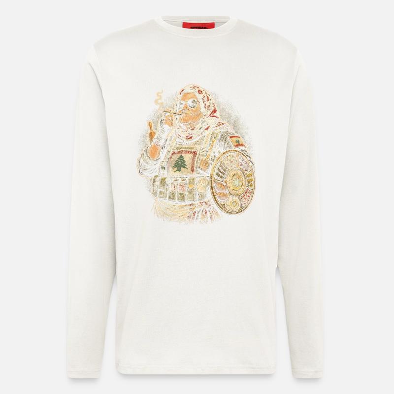 Libanon Libanese - Langarmshirt - made by SPREAD  - OFF WHITE