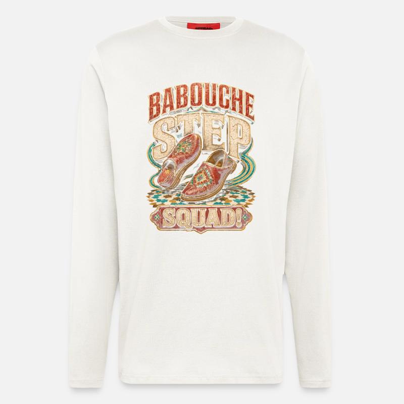 Marokkaner Marokko Babouche Step Squad - Langarmshirt - made by SPREAD  - OFF WHITE