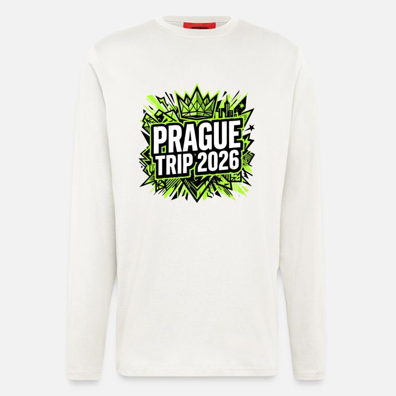 Prag Reise 2026 - Langarmshirt - made by SPREAD  - OFF WHITE