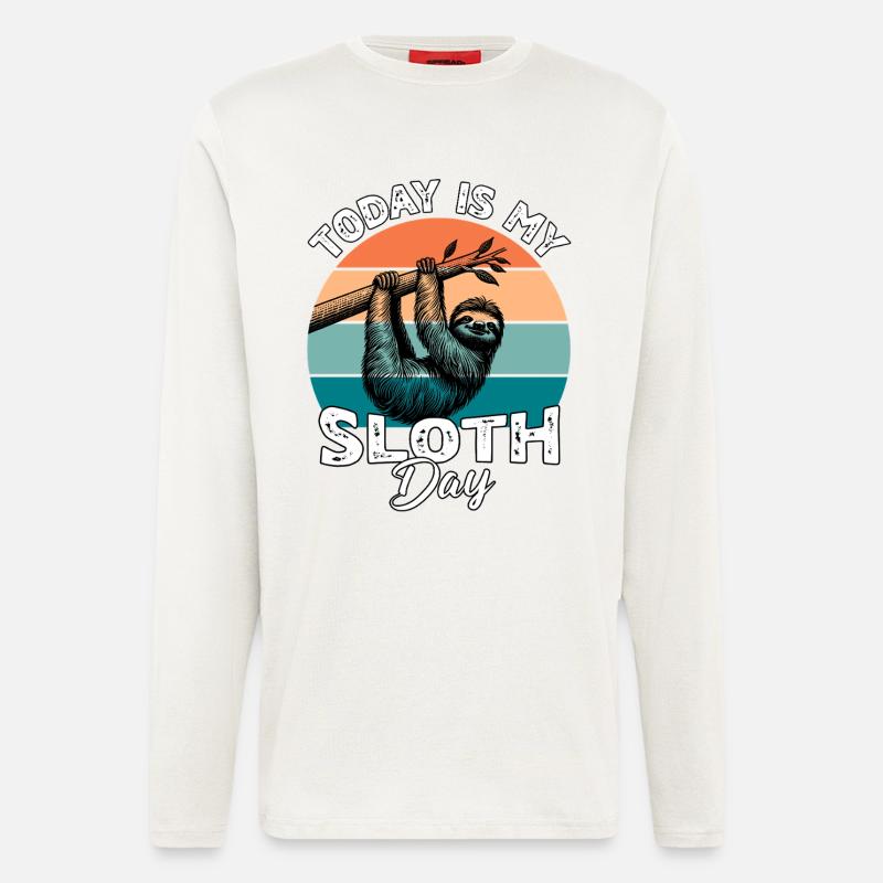 Faultier Sloth - Langarmshirt - made by SPREAD  - OFF WHITE