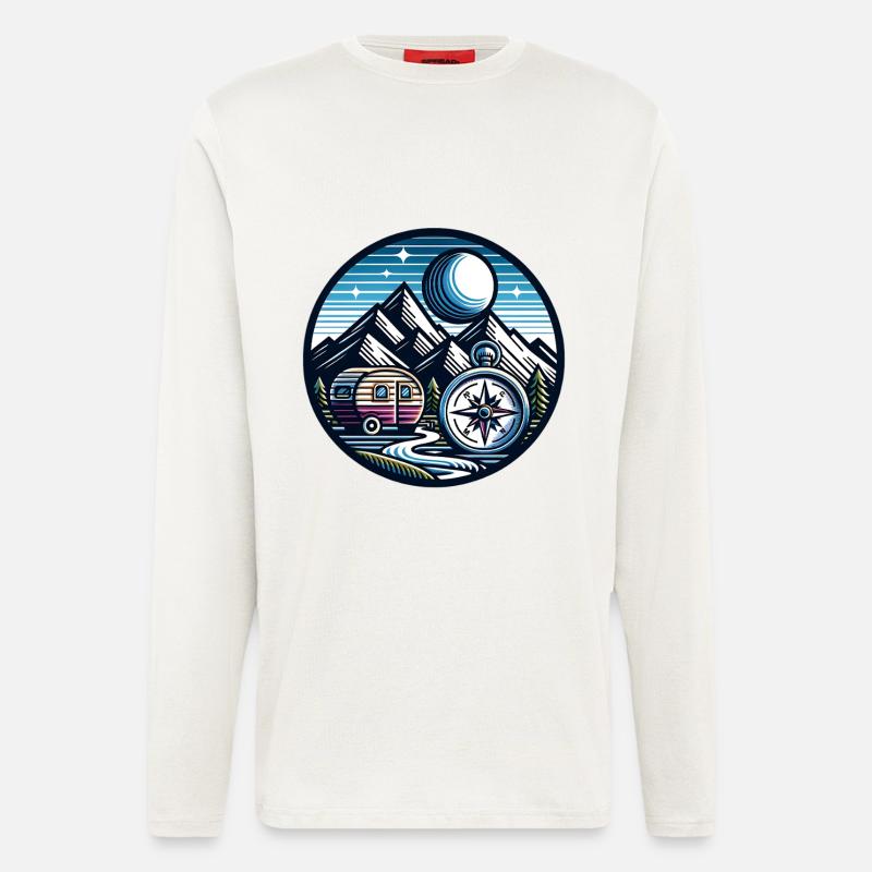 Camping Compass - Longsleeve - made by SPREAD - OFF WHITE