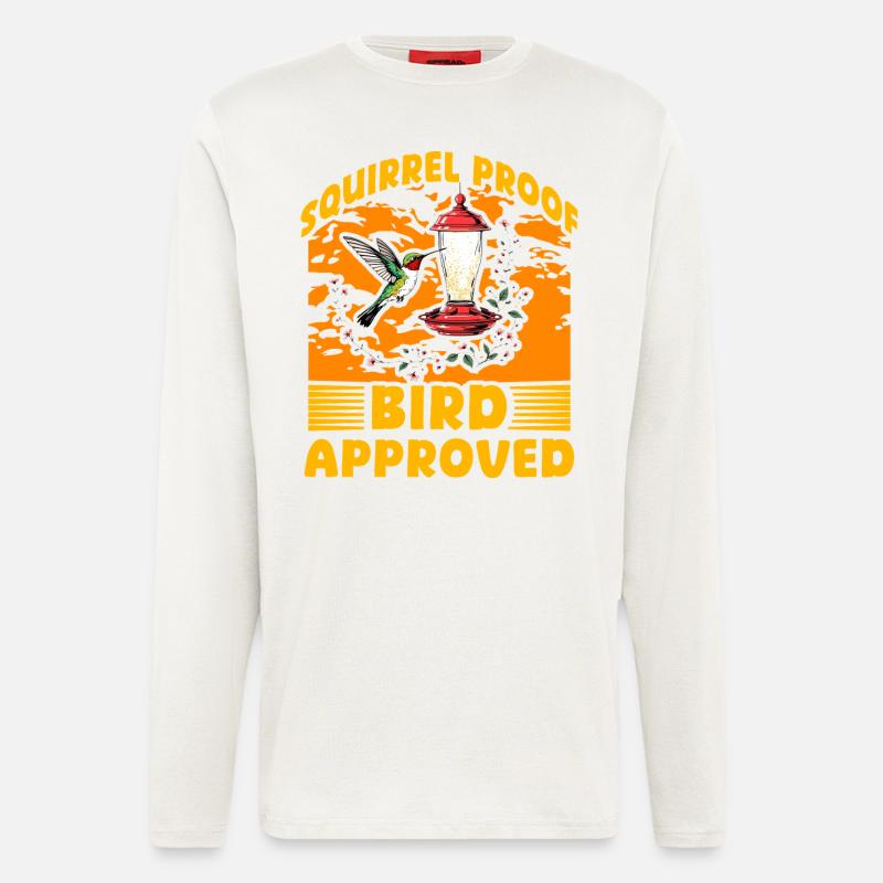 Squirrel proof Bird approved - Longsleeve - made by SPREAD  - OFF WHITE