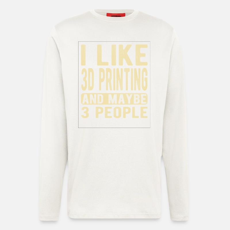 3D printing Saying - Longsleeve - made by SPREAD  - OFF WHITE