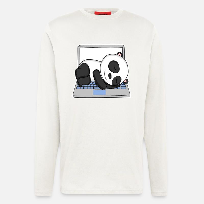 Computer Nerd Programmierer Herren Geschenk - Langarmshirt - made by SPREAD  - OFF WHITE