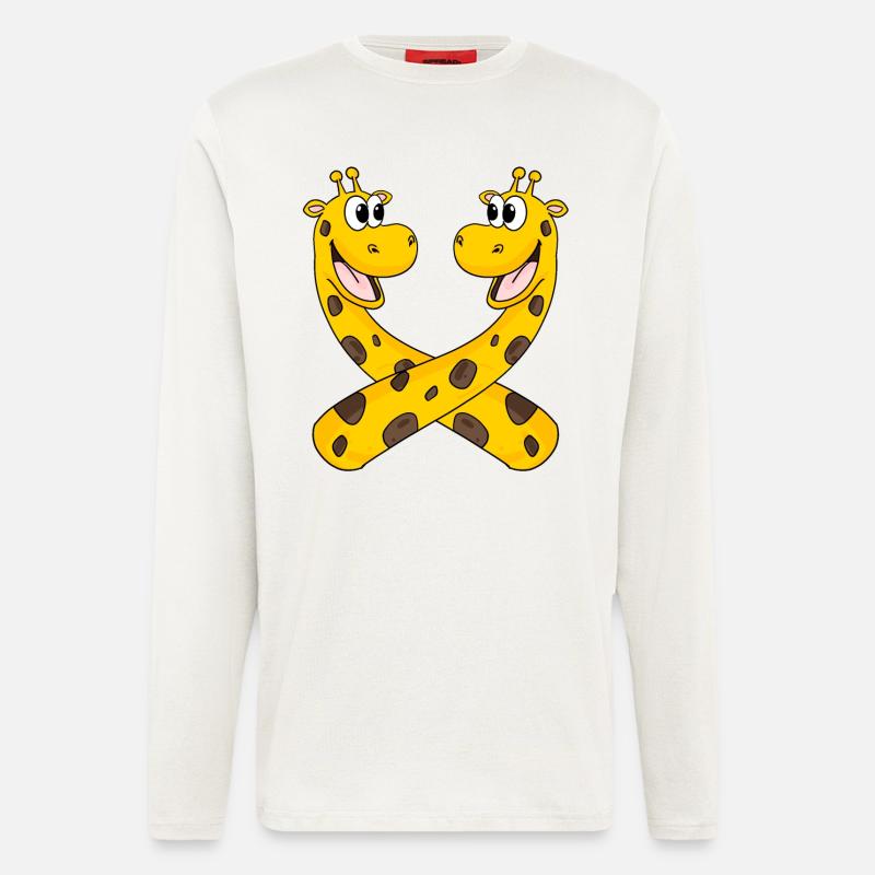 Giraffen Giraffe - Langarmshirt - made by SPREAD  - OFF WHITE