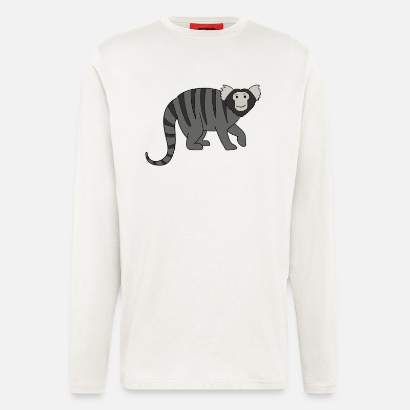 Marmosets Monkey - Longsleeve - made by SPREAD - OFF WHITE