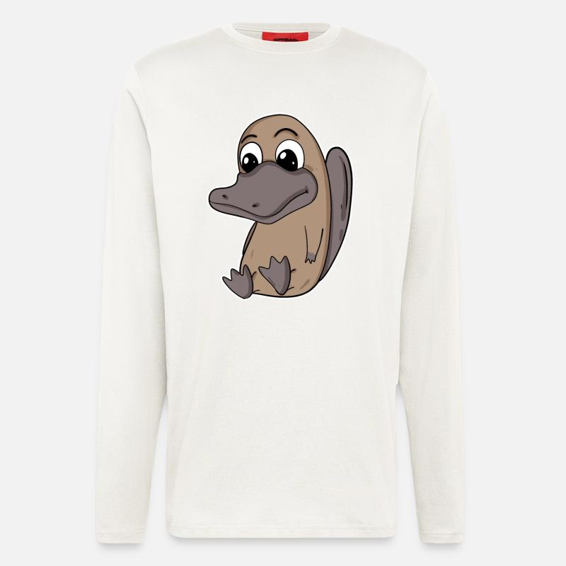 Schnabeltier - Langarmshirt - made by SPREAD  - OFF WHITE