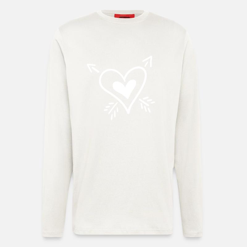 Heart Arrow - Longsleeve - made by SPREAD  - OFF WHITE