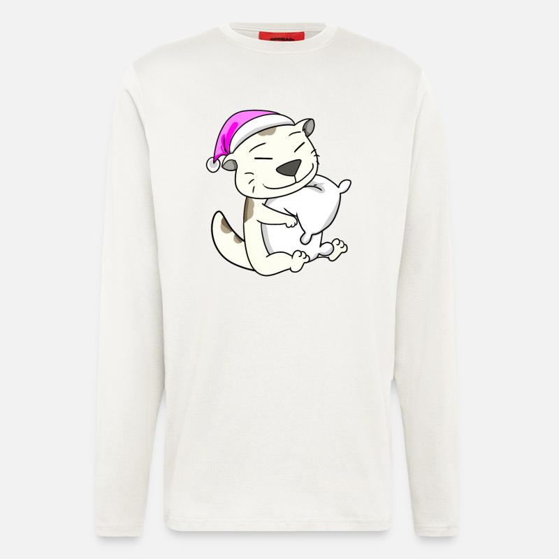 Cat cat breed Devon Rex - Longsleeve - made by SPREAD  - OFF WHITE