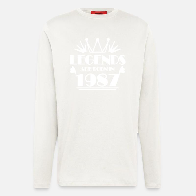 1987 - Born 1987 - Longsleeve - made by SPREAD  - OFF WHITE