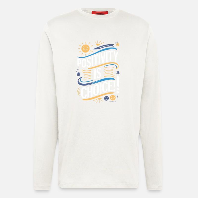 Positivity is a choice - Longsleeve - made by SPREAD  - OFF WHITE