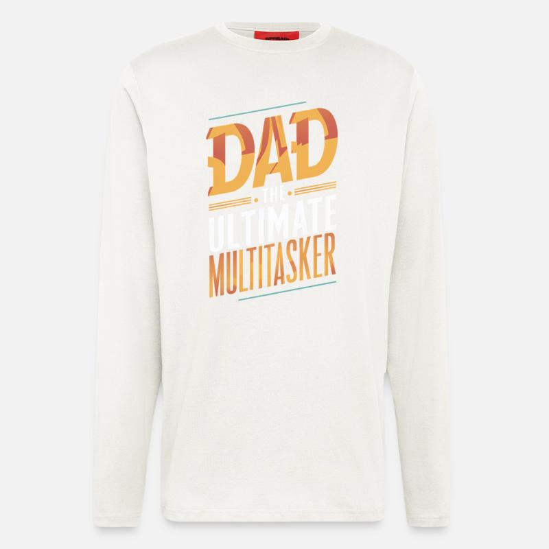 Dad The Ultimate Multitasker - Langarmshirt - made by SPREAD  - OFF WHITE