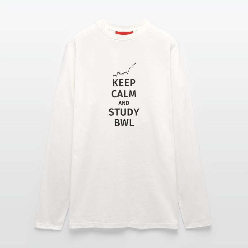 keep calm and study bwl Langarmshirt - made by SPREAD 