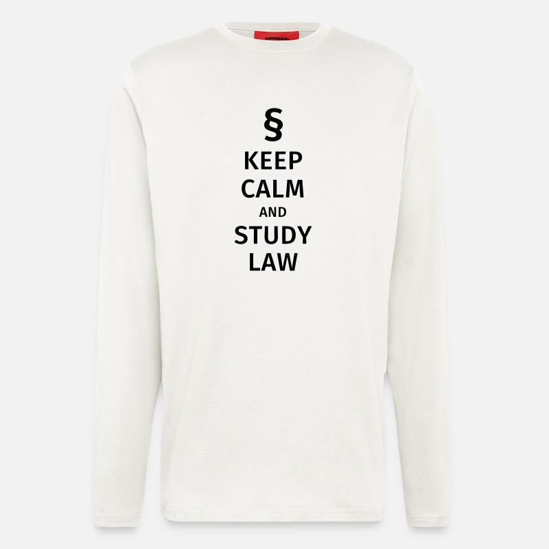 keep calm and study law - Longsleeve - made by SPREAD  - OFF WHITE