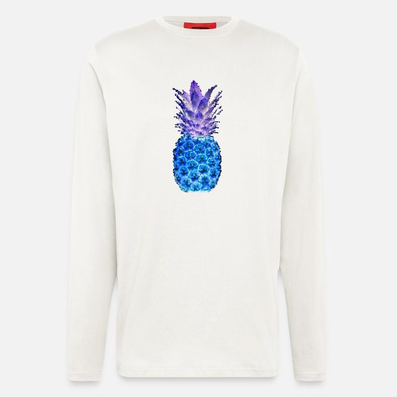 ANANAS MOSAIK night - Langarmshirt - made by SPREAD  - OFF WHITE