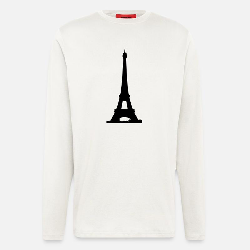 eiffelturm - Longsleeve - made by SPREAD  - OFF WHITE