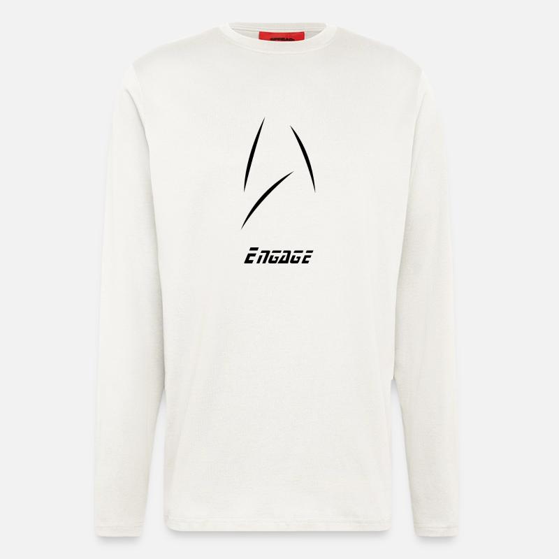 Stern engagieren minimal - Langarmshirt - made by SPREAD - OFF WHITE