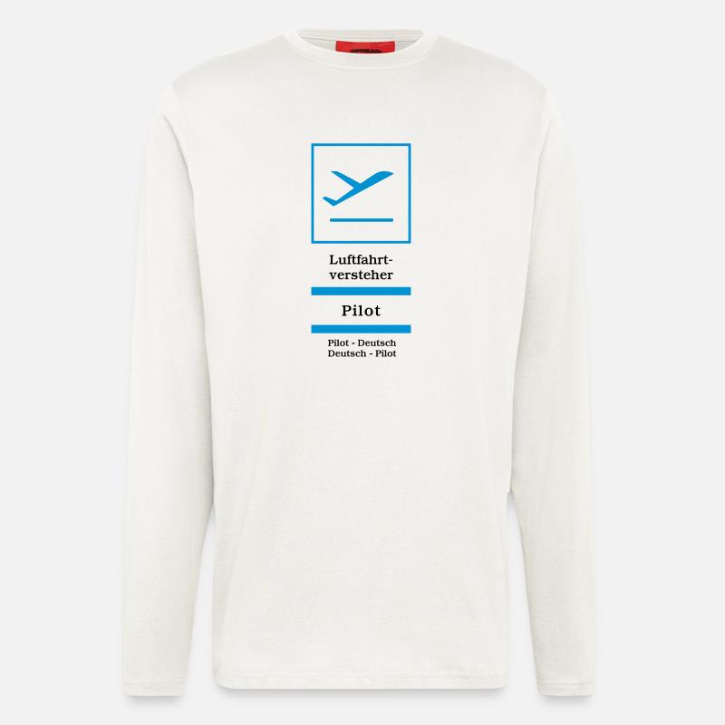 Pilot - Langarmshirt - made by SPREAD  - OFF WHITE