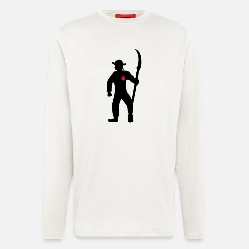 Bauer Bauer aus der Vendée - Langarmshirt - made by SPREAD  - OFF WHITE