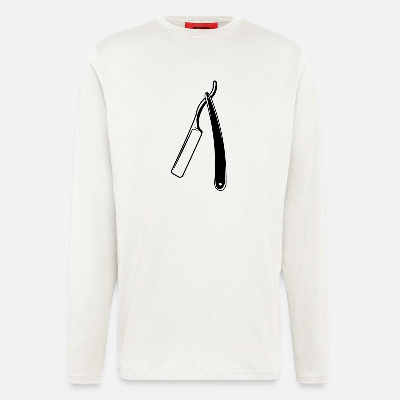 Rasiermessertransparentes Schattenbild - Langarmshirt - made by SPREAD  - OFF WHITE
