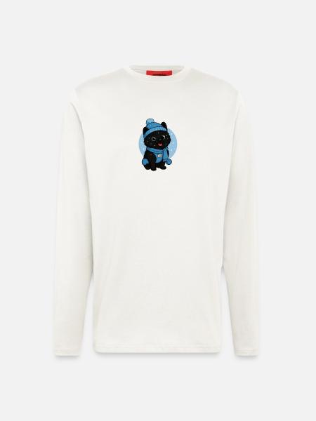 Cuddly Dog Winter Magic - Longsleeve - made by SPREAD  - OFF WHITE