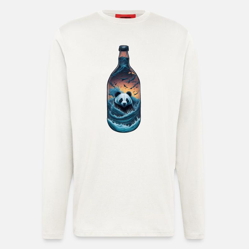 Panda - Longsleeve - made by SPREAD  - OFF WHITE