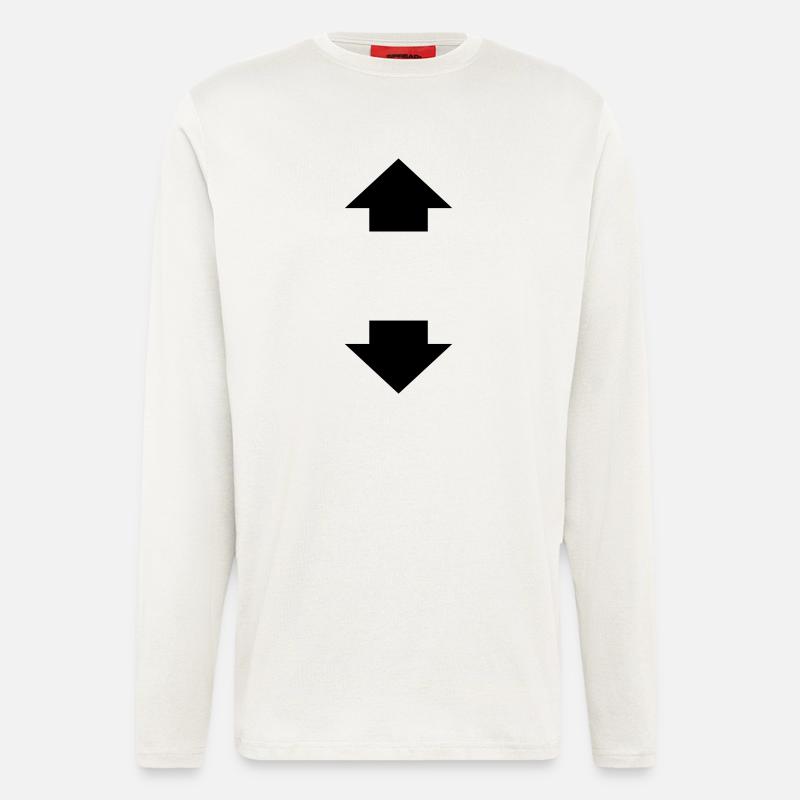 arrow up and down - Longsleeve - made by SPREAD  - OFF WHITE