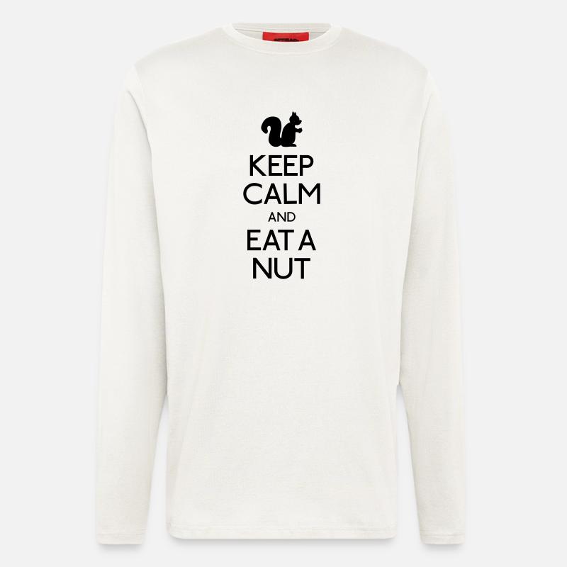 Keep Calm Eichhörnchen - Langarmshirt - made by SPREAD  - OFF WHITE