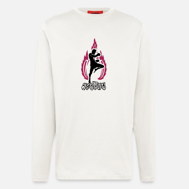 MuayThai - Langarmshirt - made by SPREAD  - OFF WHITE
