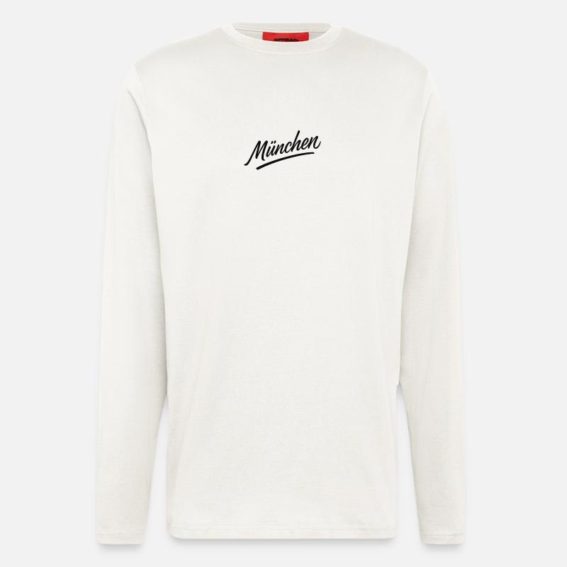 Munich Script Flair - Longsleeve - made by SPREAD  - OFF WHITE
