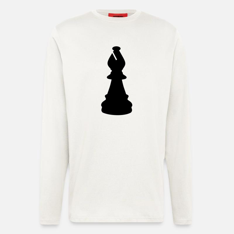 Schach Läufer - Langarmshirt - made by SPREAD  - OFF WHITE