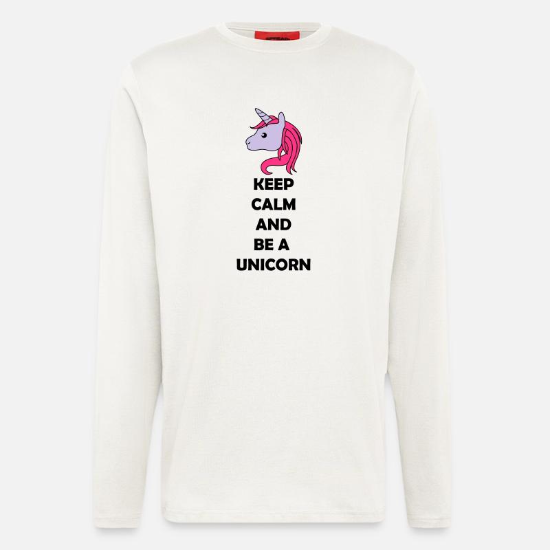 be_a_unicorn_02 - Langarmshirt - made by SPREAD  - OFF WHITE