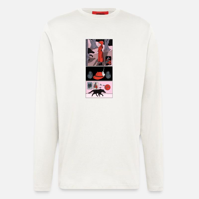 Rotkäppchen Comic - Langarmshirt - made by SPREAD  - OFF WHITE