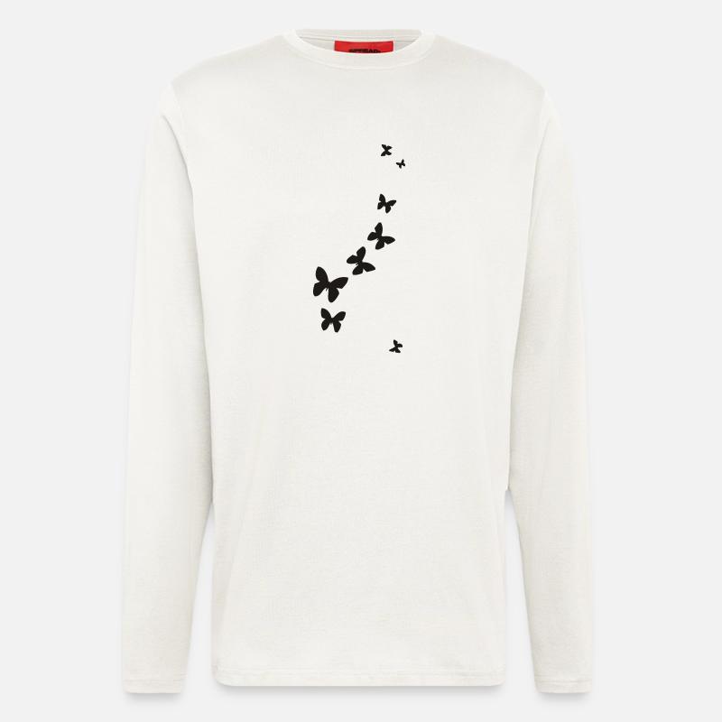 Schmetterlinge - Langarmshirt - made by SPREAD  - OFF WHITE