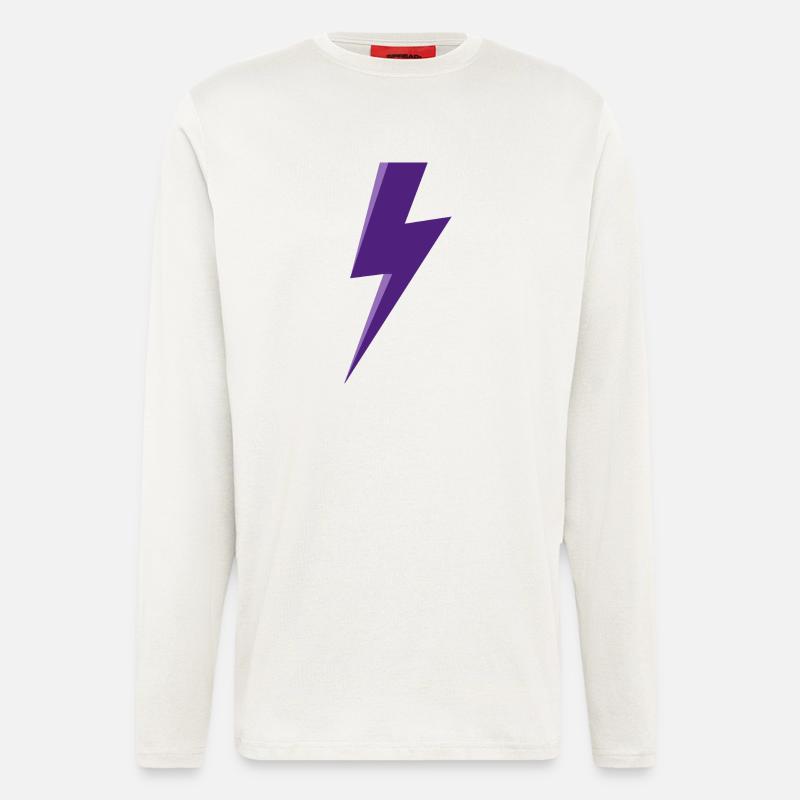 Purple Lightning - Longsleeve - made by SPREAD  - OFF WHITE