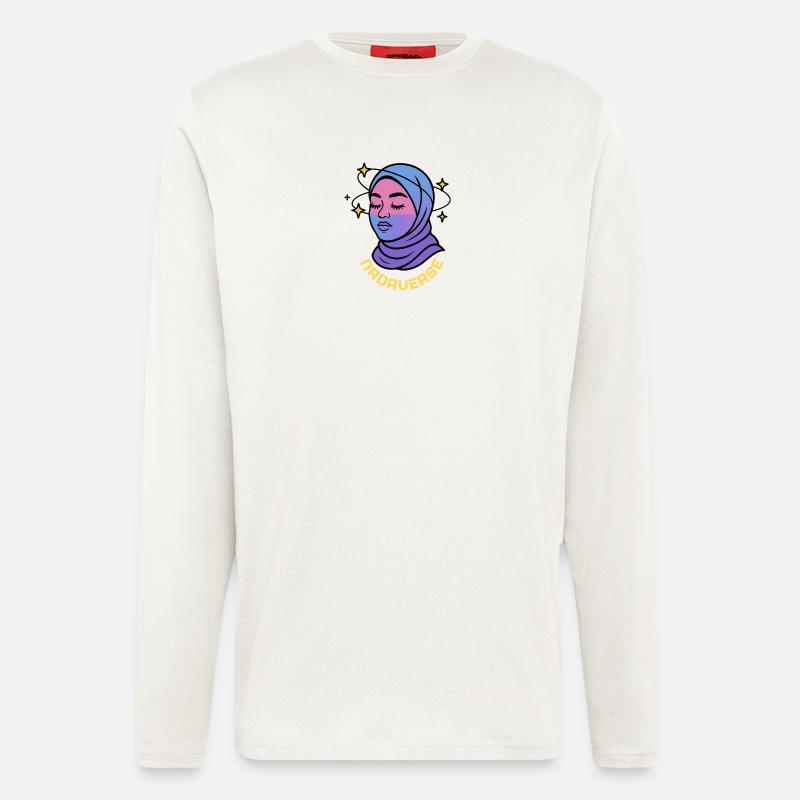 Nadaverse Hijab Sternenlicht - Langarmshirt - made by SPREAD  - OFF WHITE