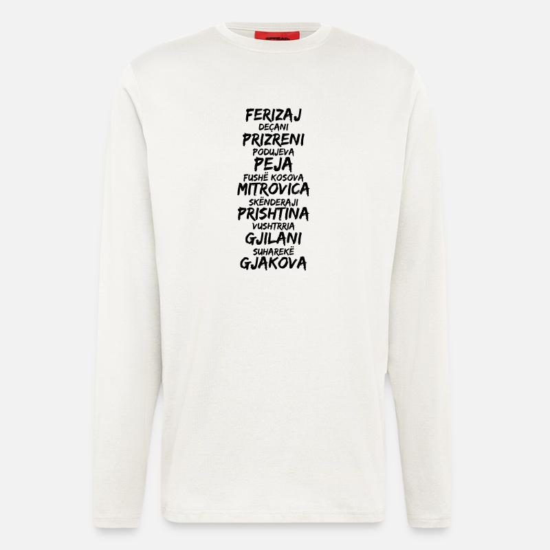 kosova_qytet_v1 - Langarmshirt - made by SPREAD - OFF WHITE