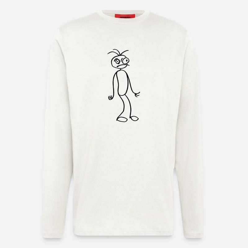 Stick figure - Longsleeve - made by SPREAD  - OFF WHITE