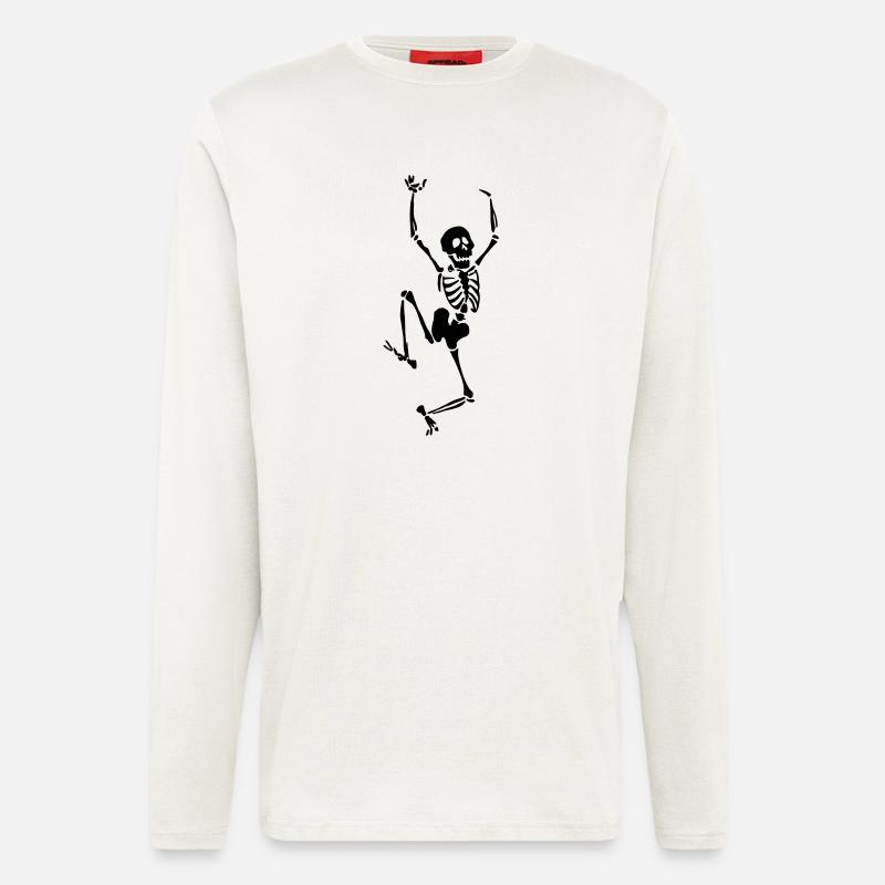 Dancing skeleton - Longsleeve - made by SPREAD  - OFF WHITE