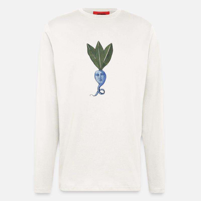 Blaue Beete - Langarmshirt - made by SPREAD  - OFF WHITE