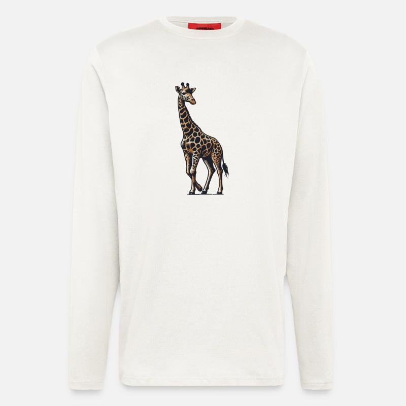 Giraffe - Longsleeve - made by SPREAD  - OFF WHITE
