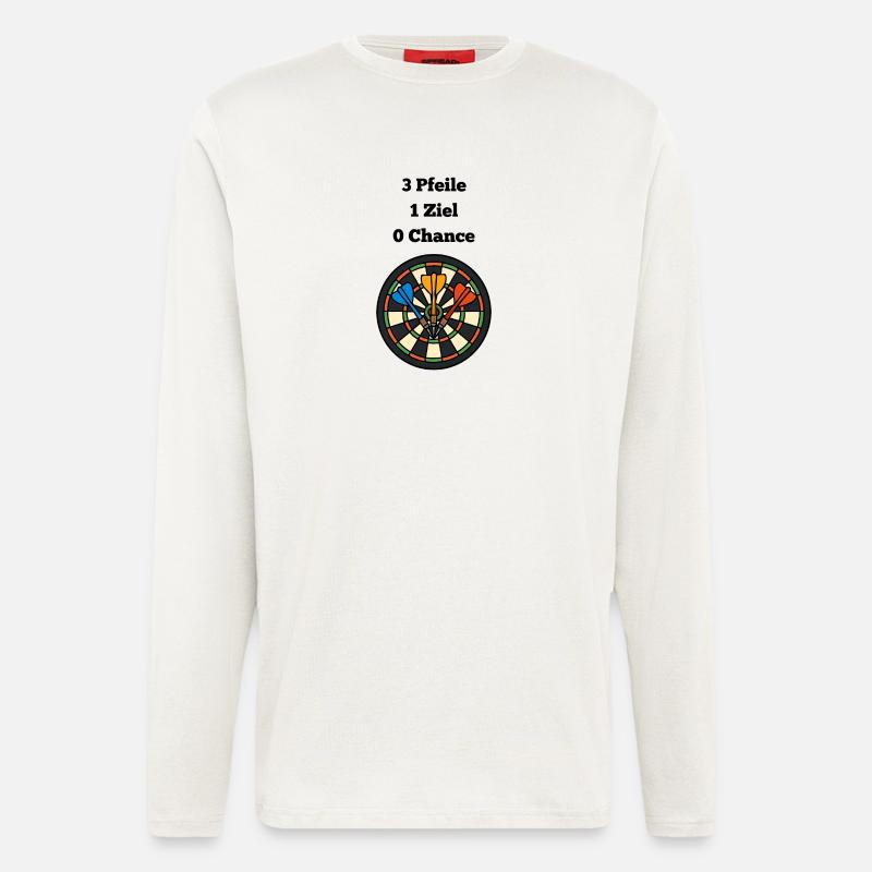 Volltreffer Dartboard Design - Langarmshirt - made by SPREAD  - OFF WHITE