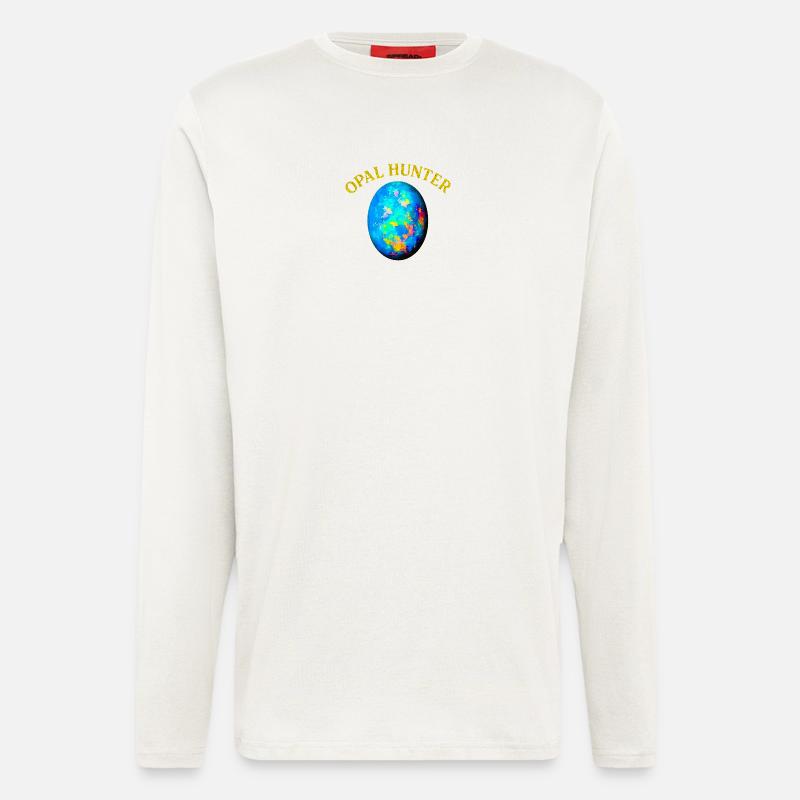 Opal Hunter: Bunter Eierdruck - Langarmshirt - made by SPREAD  - OFF WHITE