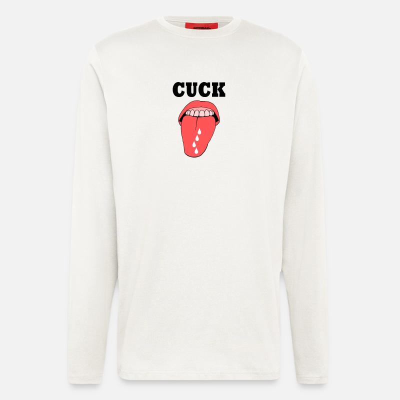 cuckold cuck - Langarmshirt - made by SPREAD  - OFF WHITE