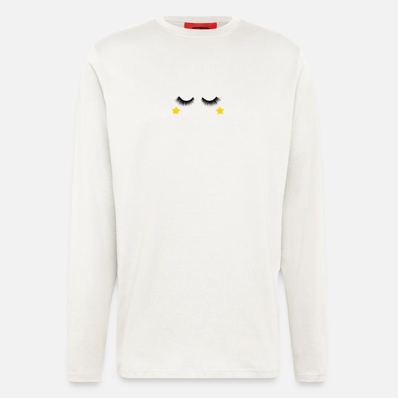 Eyelash Design - Longsleeve - made by SPREAD  - OFF WHITE