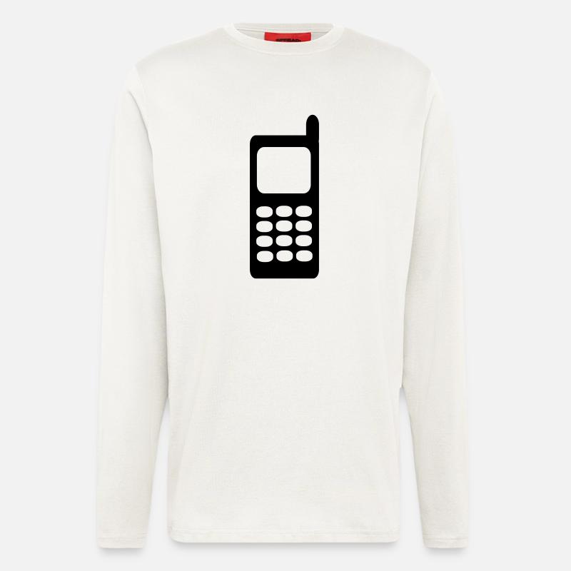 Handy - Telefon - Langarmshirt - made by SPREAD  - OFF WHITE